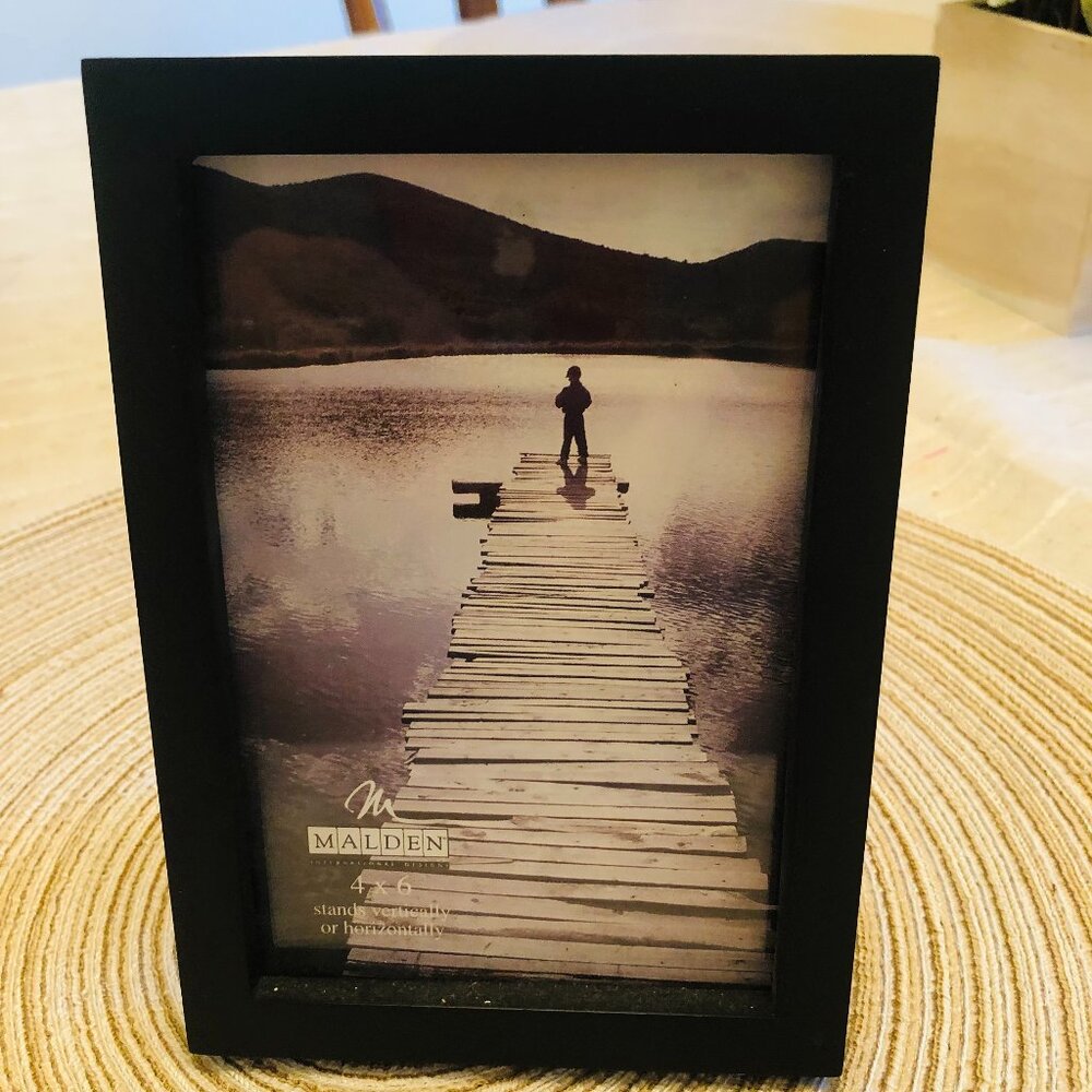 Black wooden frame - 4 x 6 inches, never used.